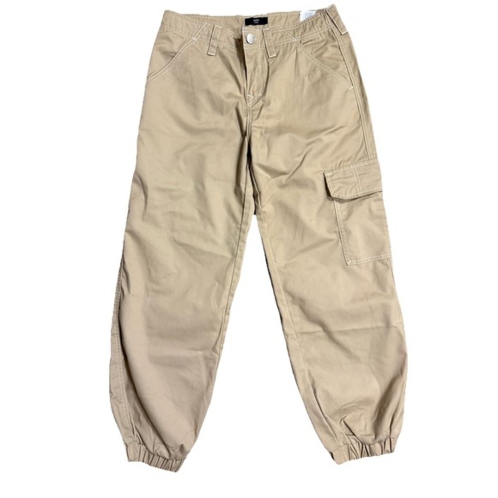 True Religion Bobbi Baggy Beige Cargo Joggers Women's Size 28‎